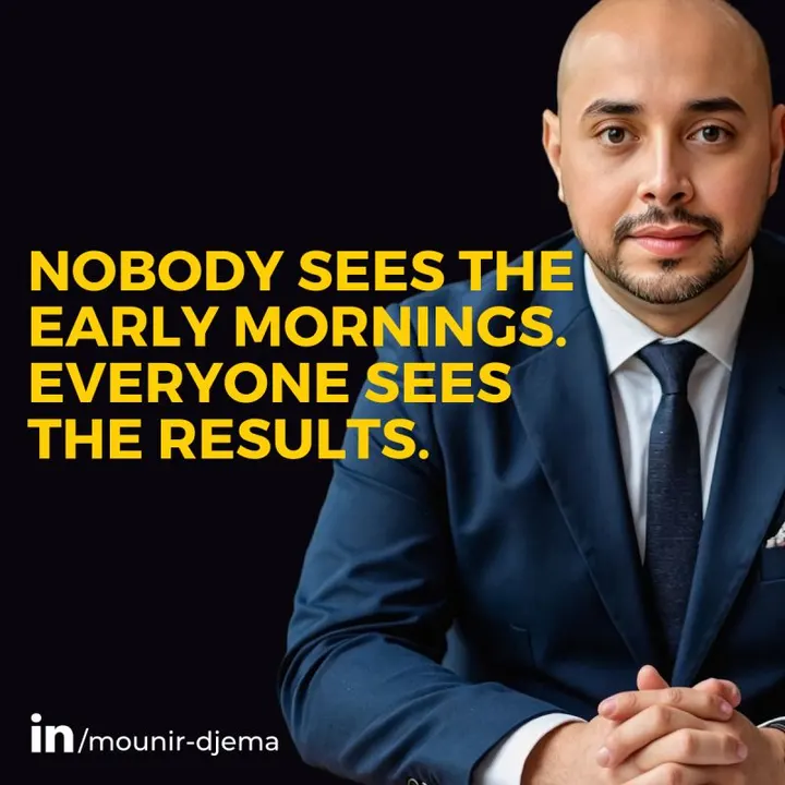 Success is rarely one big decision. It’s the small choices we repeat when nobody is watching.